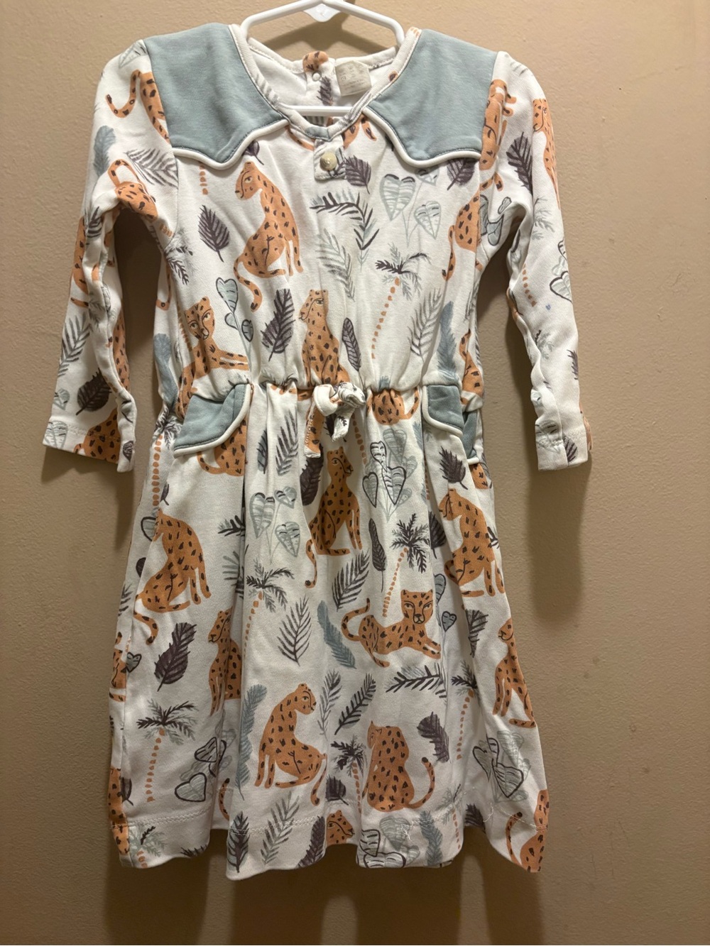 Kate Quinn size 4t leopard safari cloud dress